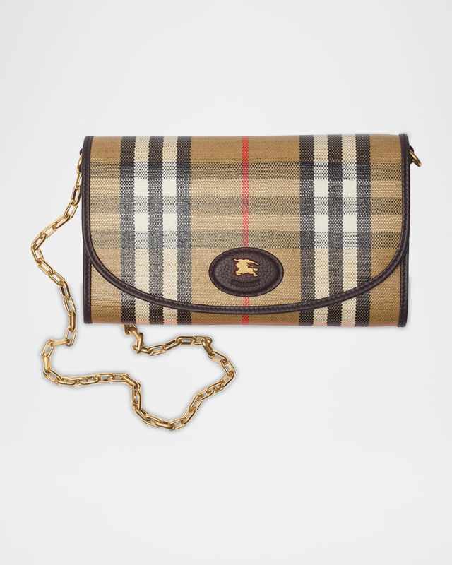 Highlands Check Flap Continental Wallet on Chain